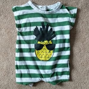 Tiny tribe pineapple stripped onsie